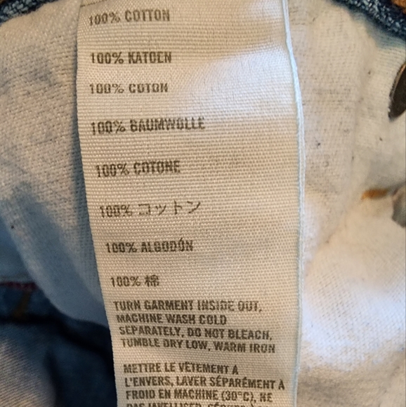 Hollister Straight Leg Blue Denim 5 pocket Jeans Button Fly 31 x 32 - Picture 7 of 9